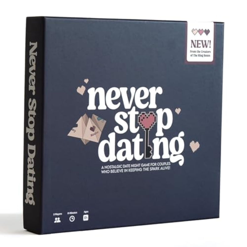 Never Stop Dating - The Ultimate Romantic Date Night Activity Game For Couples - Awesome Gift For Boyfriend, Girlfriend, Husband, Wife, Partner, Engagement Or Anniversary. Keep The Spark Alive!