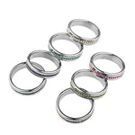 Sex Toys Cock Ring Stainless Steel Penis Ring Delayed Ring For Male Lasting For Cock Training Pink 50Mm