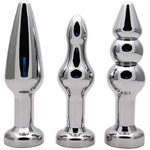 Sex Toy Anal Beads Stainless Steel Butt Plug Prostate Massager With Safe Pull Ring Unisex G Spot Anal Sex Toy For Couples B