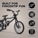 2 Pcs 1:18 Scale Mini Diecast Mountain Bikes, Black Desktop Decor