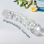 Glass Dildo Anal Beads, Double Head Crystal G-Spot Stimulation Pleasure Stick Penis Harem Plug Sex Toys, Prostate Massager, Harem Trainer Beginner Massager Penis Harem Toys For Couples