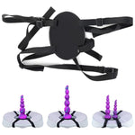 Extra Large Suction Cup Dildo Mount Sex Saddle Swing Chair, Realistic G-Spot-Dildo Pillow Hands-Free Strapped Riding Adult Toy, Women Gay Machine Platform Base Couples Sex Toy (Dildo-Not-Included)