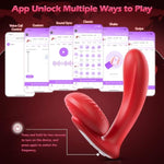 Adult Toys, Wearable Vibrator, 3In1 App Female Sex Toy, G Spot Clitoral Nipple Remote Control Vibrator, 10*10 Vibration And Tongue Licking, Waterproof Heating, Sexual Pleasure Tools For Women, Couples