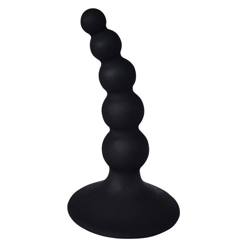 Silicone Dildo Sm Anal Buttocks Beads Sex Toy Anal Sex Toy With Suction Cup Base, Suitable For Men Women(Black)