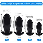 Big Butt Plug Trainer, Anal Plug Prostate Massage Anus Dilator Anal Ball For Beginner Advanced Men Women (Black Xl)