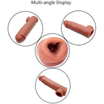 Realistic Penis Sleeve Enlarger, Classic Cock Sleeve Extender Male Length Girth Extension Enhancer Delay Ejaculation Sheath Adult Sex Toy For Men Women Couples