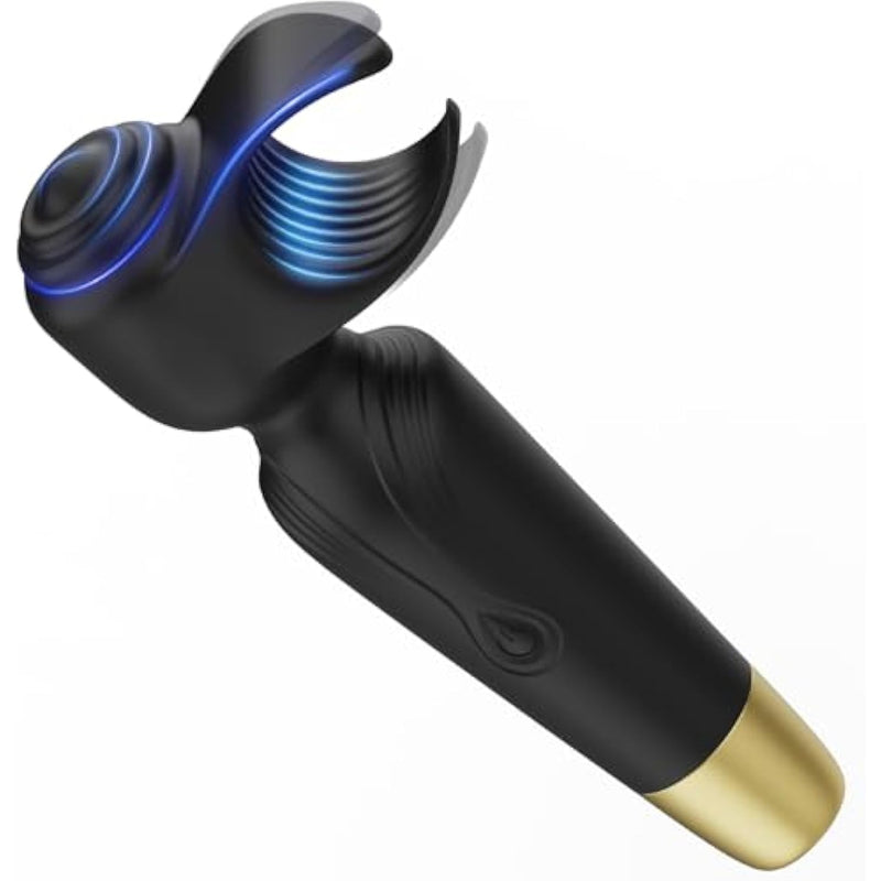 Sex Toys For Men And Couple, Powerful Penis Vibrator Male Masturbator Adult Toys, 2 In 1 Male Sex Toy Stroker For Glans Massage, Nipple Clitoral Stimulation Wand Vibrator