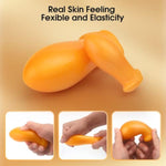 Big Butt Plug Anal Trainer: Ultra Soft Anal Plug Prostate Massager Dilators for Anus, Mango Shape Big Butt Toy Plug Anal Sex Toy, G-Spot Dildo for Beginners Advanced Players (Medium)