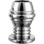 Sm Metal Anal Plug Enema Vaginal Flushing Hollow Anal Plug Anal Expansion Peep Sex Toys(S)