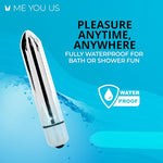 Blossom 10 Mode Compact Bullet Vibrator, Silver