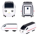 Pull Back Car Train Toy - Titipo And Friends 3 Vehicles Set Christmas Birthday Gifts For Kids And Toddlers Boys And Girls 3 Years And Up (No. 2 Loco, Eric, Xingxing)