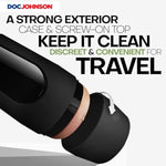 Doc Johnson Main Squeeze - Ariana Marie - Squeeze Plate for Precise Pressure - Twist End Cap to Control Suction - Discreet Premium Stroker - Male Masturbator, Vagina, Vanilla