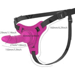Women Wearable Straps Set For Double Strap-Ons Realistic Classic Soft Silicone Dildo Toy For Couples Adjustable Waist Pants Strapless For All Women Couple (Pink)