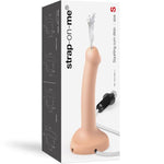 Cum Dildo For Women - G&P Spot Stimulation Dildos Butt Plug - Soft & Flexible Silicone Cumming Dildo (Vanilla, Small)
