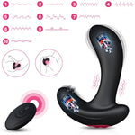 Prostate Massager Inflatable Butt Plug - Remote Control Anal Vibrator With Automatic Inflation And 10 Vibrating Modes For Adult Male Female Prostate Stimulator Anal Sex Toys For Men Women Pleasure