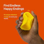 Hello Vibrating Stroker - Male Masturbator With 10 Vibration Modes - Ribbed Texture For Extra Sensation, Removable Bullet Vibrator Included - Adult Sex Toy For Men And Couples