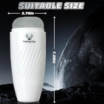 Male Masturbator Portable Transparent 3D Textured Manual Sucking Insertion Male Masturbator - Premium Tpe Pocket Pussy For Men With Suction And Ejaculation Control Training Cup For Men