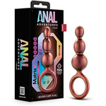 Anal Adventures Priestess Silicone Anal Plug Beads - Beaded Buttplug - Loop At Base For Easy Pull And Safety - Satin Smooth Texture Ultrasilk - Tapered Head - Sex Toy Couples