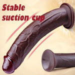 12 Inch Extra Large Thick Giant Realistic Black Dildo With Suction Cup, 1.8" Wide Xxl Fat Anal Dildo Strap On Female Male Sex Toy, Ultra Realistic Large Lifelike Penis G-Spot-Dildo For Lesbians Gay