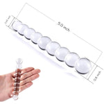 Crystal Anal Beads, Mushroom Butt Plug, Sex Toy For Women Men Masturbation Transparent