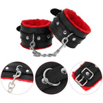 12 Pcs Sex Bondage Bdsm Restraints Kits Fetish Handcuffs Ankle Cuff Collar Blindfold Whip Rope Nipple Clamps Sex Dice Anal Toys Ball Gag Adult Games Foreplay Sexy Toys For Couples