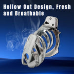Male Cock Cage Chastity Devices Adjustable Lightweight Chastity Cage Sissy Sex Toy For Men Metal Vented Design Chastity Lock Adult Bondage Sm Penis Cages For Couples