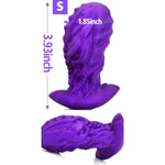 Anal Plug Monster Dildo With Safe Curved Base - Purple Silicone Octopus Butt Plug - 3.93 X 1.85 Inch Fantasy Prostate Sex Toy For Women Men Masturbation