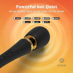 Wand Vibrator Kit For Couples, Powerful Cordless Vibrating Wand With 3 Attachments For Clitoral, G-Spot & Anal Stimulation, 5 Vibration Modes & 3 Speeds, Adult Sex Toys For Women & Partner