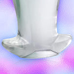 Super Big Anal Plugs, Transparent Butt Plug Prostate Massage Anus Dilator Vaginal G-Spot Orgasm Masturbation Sex Toy For Beginner Advanced Men Women (S)