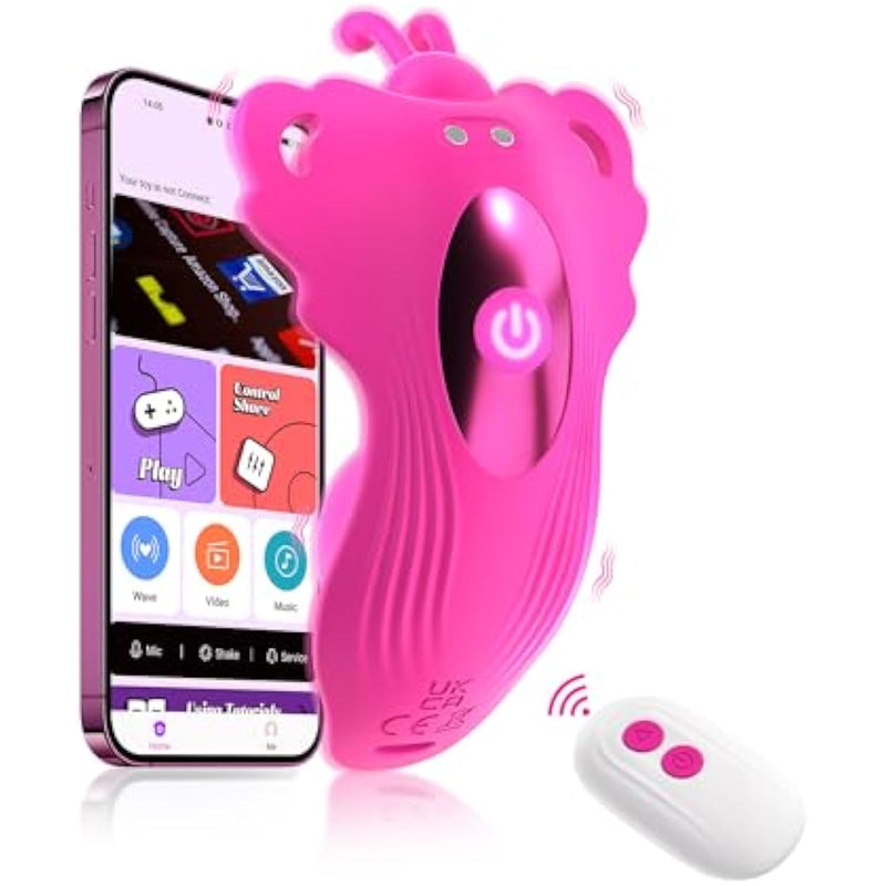 Sex Toys Panty Wearable Vibrator - Thong Vibrators Adult Sex Toy For Women, App & Remote Control Clitoral Vibrators With 9 Vibration Modes, G Spot Dildo Female Sex Toy, Butterfly Vibrator For Couples
