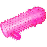 Nubbed Penis Sleeve With Clitoris Stimulator - Textured Cock Sleeve For Intense Stimulation - Flexible, Partner Pleasure, 12Cm
