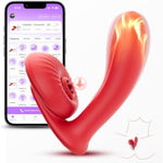 Adult Toys, Wearable Vibrator, 3In1 App Female Sex Toy, G Spot Clitoral Nipple Remote Control Vibrator, 10*10 Vibration And Tongue Licking, Waterproof Heating, Sexual Pleasure Tools For Women, Couples