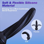 6" Suction Cup Dildo – Soft Silicone, Slim & Smooth For Beginner Anal Play, Prostate Dildo & Fantasy Toy, Small Butt Plug For Men, Women & Couples, Black