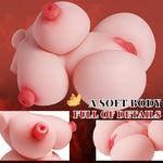 Male Masturbator Sex Doll for Men Masturbation, Pocket Pussies Adult Sex Toys with Realistic Boobs Vagina and Anal, Adult Toys Pocket Pussy Sex Toys with Penetrable Nipples for Male Pleasure