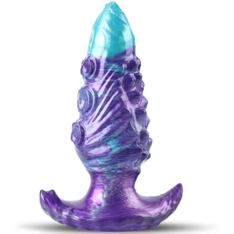4.57'' Silicone Anal Plug Butt Plug Sex Toys, Fantasy Monster Dildo Butt Plug Anal Plugs,Prostate Plug Anal Stretcher Adult Sex Toys For Men Women Gay Couple (S)