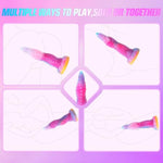 Monster Dildo Small Tentacle Dildo, 6.7 Inch Anal Dildo Beginner Silicone Dildo With Luminous Pink, Strap On Dildo Realistic Dildos, Anal Plug G Spot Adult Sex Toy For Men Women And Couples