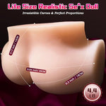 4.4LB Realistic Sex Doll for Men Pocket Pussy Male Masturbator, Gel-Petite Bubble Butt Sex Doll with Virgin-Tight Vagina & Anal, Sexy Toy Female Torso Strong Suction Night Lonely Companion Love Dolls