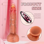 Adult Sex Toys For Women - Thrusting Dildo Vibrator Sex Toy With 6 Thrusting And 9 Vibration Modes For G-Spot Anal Stimulation, 8.7" Thrusting Vibrator Realistic Dildo Womens Sex Toys (Flesh)