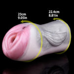 6.49" Dolphins Male Masturbators Realistic W-Shaped Pocket Pussy Silicone Men Halobios Masturbator Toy, Silicone Male Masturbation Sleeve Soft Men Masturbator Sucking Toy