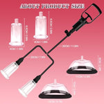 Pussy Pump Adult Sex Toys -Sex Toys For Women Nipple Toys & Vagina Toys - Bdsm Nipple Sucking & Pussy Pump With 4 Cups,Clitoral Pumps Enhance Sensation, Increase Female Sexual Adult Sex Toy & Games