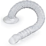 Adult Sex Toy Anus Sex Dilator Butt Plug Transparent Tpe Ultra Long Anal Plug Vaginal G-Spot Massager For Men Women Couple Advanced Player Dildo (19 In)