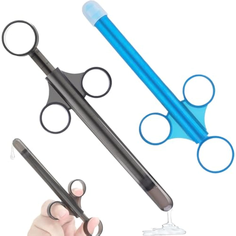 2Pcs Lube Applicator Syringe For Sex Doll Male Masturbators Anal Lube Backdoor Play, 10Ml Lubricant Injector Syringes Reusable, Pocket Pussy Vagina Anus Lube Shooter For Men Couples