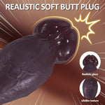 3.4'' Diameter Thick Silicone Anal Plug, 10.8'' Realistic Large Anal Dildo, XXL Butt Plug with Thick Soft Glans and T-Shape Base, Silicone Buttplug for Anal Trainer & Stretcher, Sex Toys for Men Women