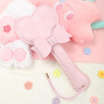 Premium Satin Leather Paddle With Bow, 29 Cm Long-Usrb30 (Pink)