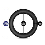 Blush Performance Vs2 - Puria Silicone Penis Ring For Men - Stretchy & Durable Erection Enhancing C-Rings Set -Strap-On Use - 3 Pack Male Enhancement Cock Band Adult Sex Toys - Black
