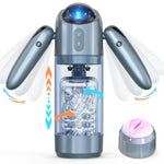 Automatic Male Masturbator Sex Toys For Men, Male Sex Toy With 4 Thrusting & 7 Rotation Modes, Pocket Pussy Men Stroker With 7 Color Ambient Lighting, Sex Toy Sex Machine, Adult Sex Toys, Grey