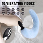 Anal Plug Fox Tail Anal Plug Vibrator With Remote Control Butt Plug Fox Tail Silicone Anal Toys Anus Toys Sex Toys For Women