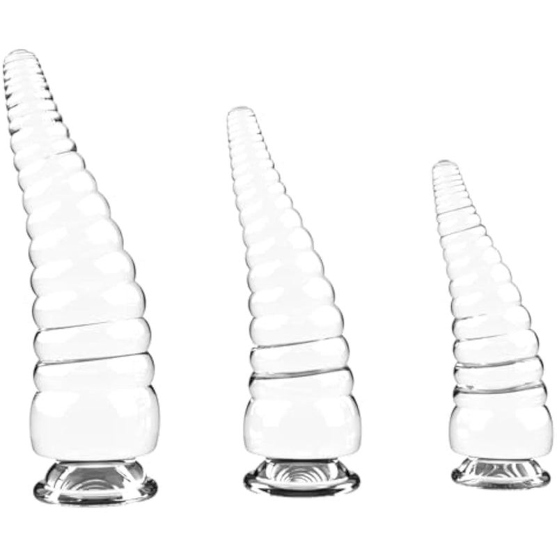 3 Pieces Large Butt Plug For Women Men Threaded Anal Training Set For Beginners Adult Sex Toy Prostate Massage Stimulator Octopus Tentacle Shaped Anal Plugs For Couple (Transparent)