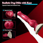 Knotted Dog Dildo With Suction, 8.26 Inch Anal Plug Pink Silicone Adult Toy Lifelike Animal Dildos For Beginners Women And Men Gay Lesbian