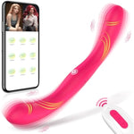 Strapless Strap On Dildo Harness Lesbian Sex Toys, App Remote Control Double-Ended Dildos Vibrator For Men And Women, Vaginal Anal Sex Stimulator Adults Toys With 9 Vibration Modes, Pink